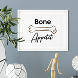 Bone (Dog Bone) Appetit UNFRAMED Print Pet Decor Wall Art