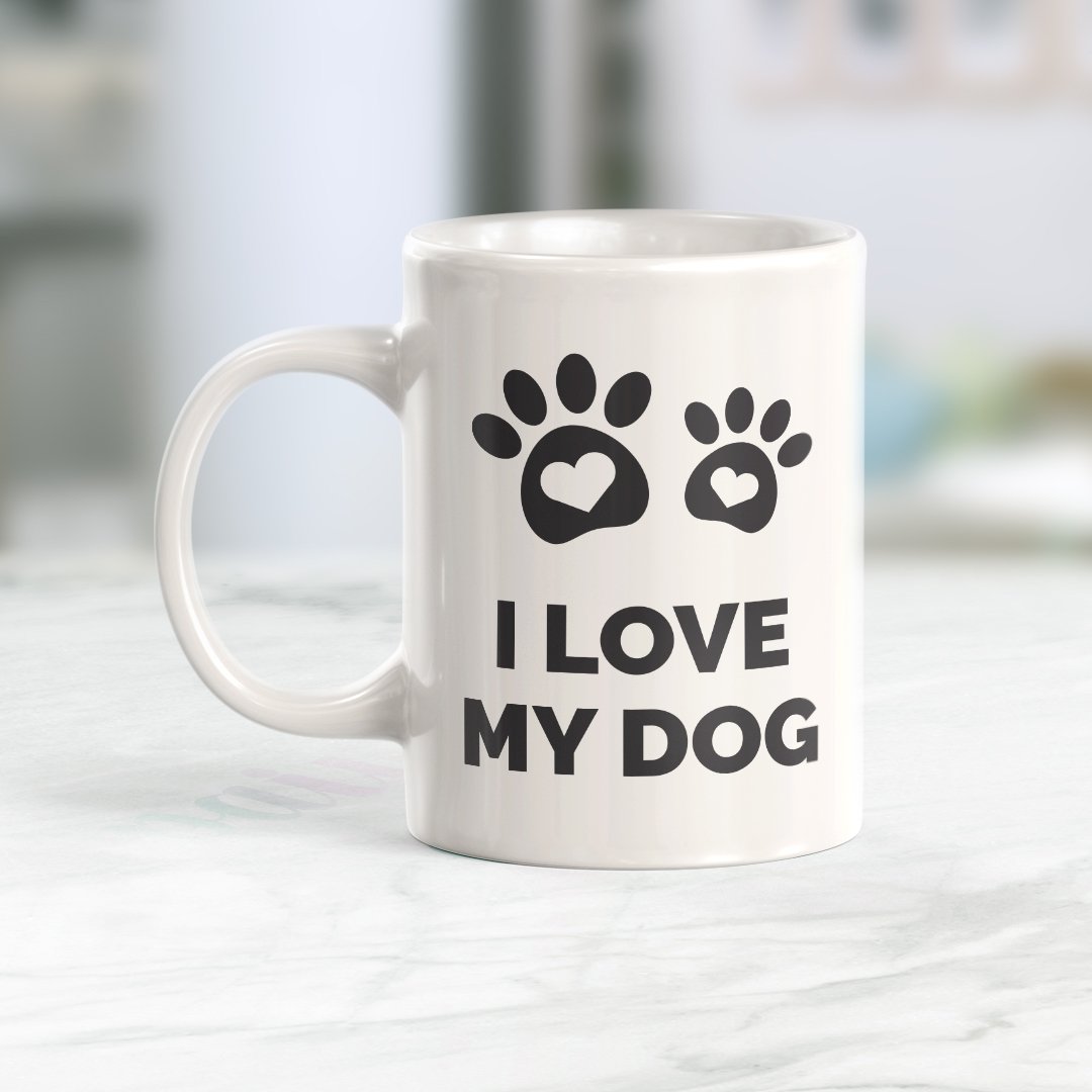 I Love My Dog Coffee Mug - Gaucho Goods