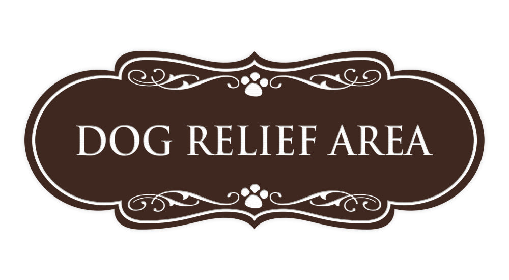 Designer Paws, Dog Relief Area Wall or Door Sign