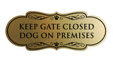 Designer Paws, Keep Gate Closed Dog On Premises Wall or Door Sign