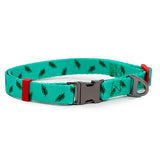 Nylon Dog Collar - Turquoise Ferns