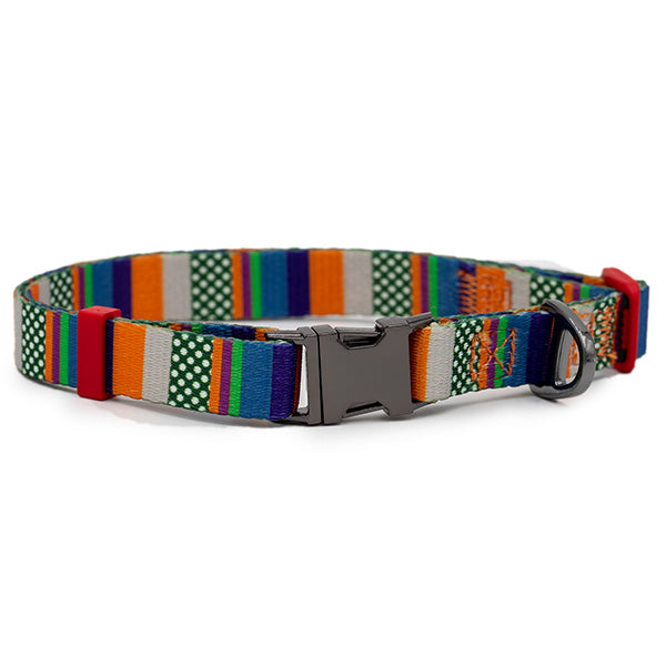 Nylon Dog Collar - Urban Stripes